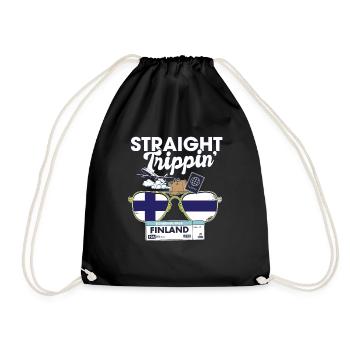 Straight Trippin' Finland Vacation Tour Travel - Sac de sport léger - noir - Devant