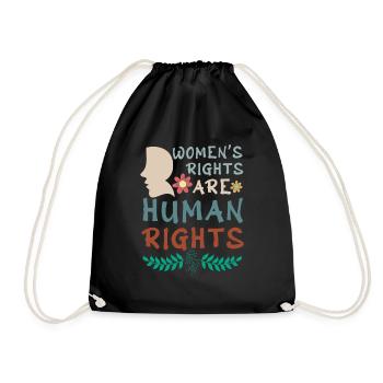 Femmes Droits humains Droit féministe Femmes Égalité - Sac de sport léger - noir - Devant