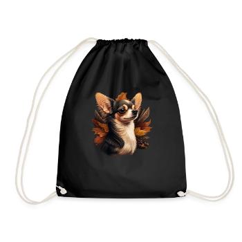 Chihuahua | Jour de l'Action de grâce Fermier - Sac de sport léger - noir - Devant