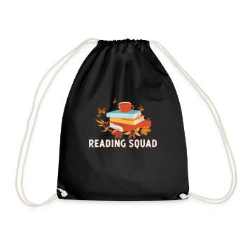 Sommerlesekader Read A Book Club Team Bookworm - Turnbeutel - Schwarz - Vorne