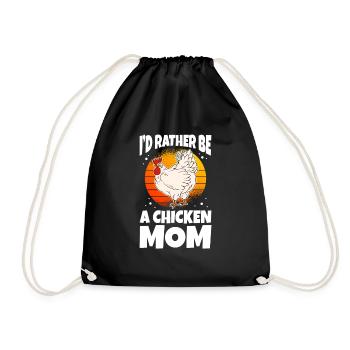 Je préfère être une maman poulet - Sac de sport léger - noir - Devant
