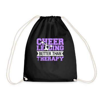 Le cheerleading mieux que la thérapie - Sac de sport léger - noir - Devant