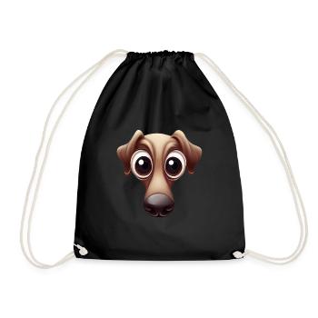 Imprimé lévrier ludique - Sac de sport léger - noir - Devant
