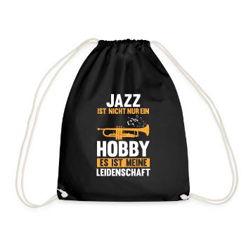 Jazz Tänzer - Turnbeutel - Schwarz - Vorne