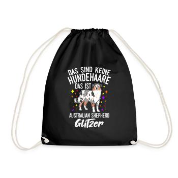 Das Sind Keine Hunde Haare Das Australian Shepherd - Turnbeutel - Schwarz - Vorne