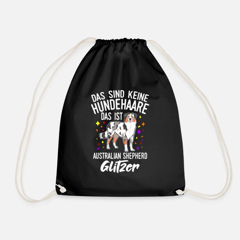 Das Sind Keine Hunde Haare Das Australian Shepherd - Turnbeutel - Schwarz