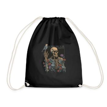 Creepy Grim Reaper - Drawstring Bag - black - Front