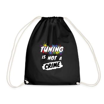 Tuning Is Not a Crime - Car Love - Turnbeutel - Schwarz - Vorne
