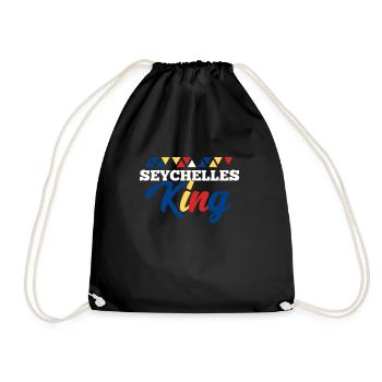 Seychellen - Turnbeutel - Schwarz - Vorne