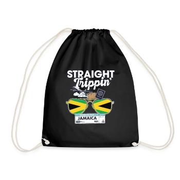 Straight Trippin' Jamaica Vacation Tour Travel - Drawstring Bag - black - Front