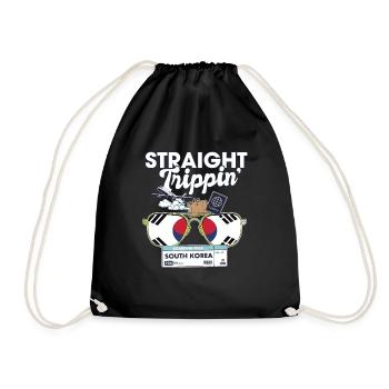 Straight Trippin' Korea Vacation Tour Travel Trip - Sac de sport léger - noir - Devant