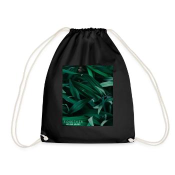 House music soulful house beach house jungle DJ - Drawstring Bag - black - Front