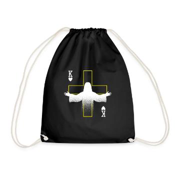 Religious Christian Scripture Jesus Christ Is - Turnbeutel - Schwarz - Vorne