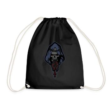 Dia De Los Muertos Day Of Dead Santa Muerte - Drawstring Bag - black - Front