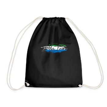 Sierra Leone - Drawstring Bag - black - Front