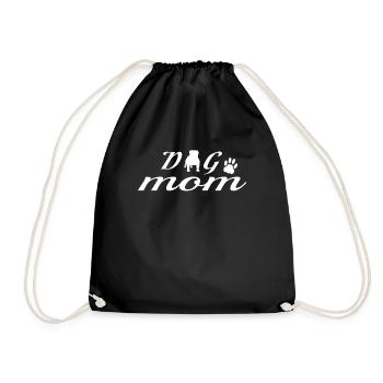 Dog Bulldog Dog Owner Gechenkidee - Drawstring Bag - black - Front