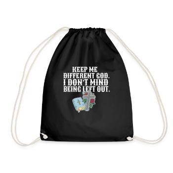 Citation religieuse Les croyants chrétiens me gardent - Sac de sport léger - noir - Devant