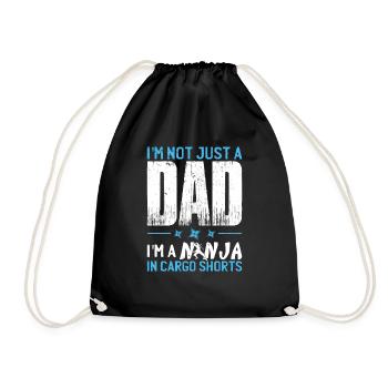 Drôle de papa disant - Sac de sport léger - noir - Devant