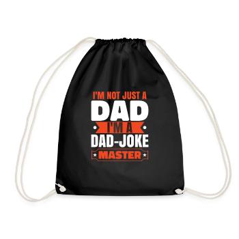 Je suis un maître de blagues de père - Sac de sport léger - noir - Devant