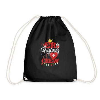Infirmière ER Équipe de Noël Soins infirmiers - Sac de sport léger - noir - Devant