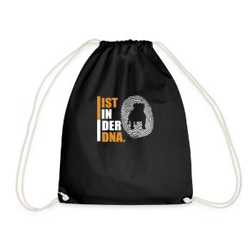 Dog Bulldog Dog Owner Gechenkidee - Drawstring Bag - black - Front