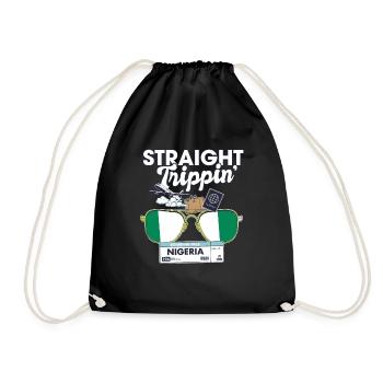 Straight Trippin' Nigeria Vacation Tour Voyage - Sac de sport léger - noir - Devant