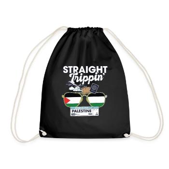 Straight Trippin' Palestine Vacation Tour Travel - Sac de sport léger - noir - Devant