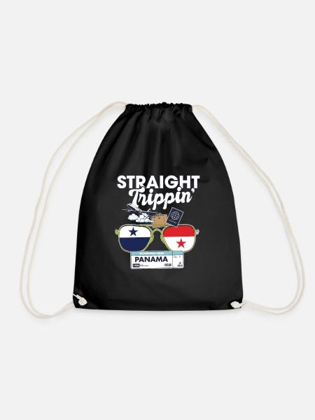 Straight Trippin' Panama Vacation Tour Travel - Turnbeutel - Schwarz