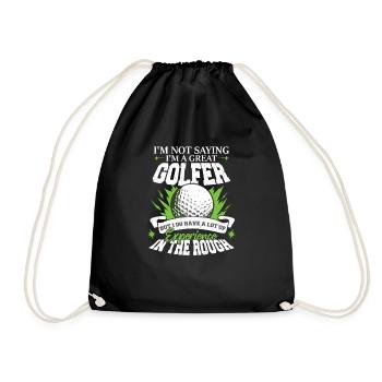 Je suis un grand golfeur - Sac de sport léger - noir - Devant