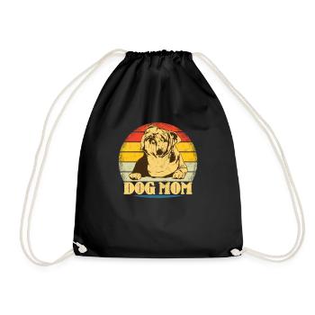 Chien Bulldog Dog Propriétaire Gechenkidee - Sac de sport léger - noir - Devant