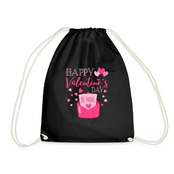 Bonne Saint-Valentin Soyez à moi Mignons Hearts V-Day - Sac de sport léger - noir - Devant