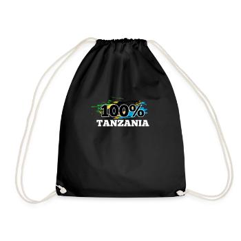 Tansania - Turnbeutel - Schwarz - Vorne