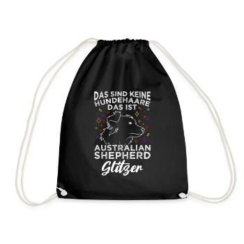 Das Sind Keine Hunde Haare Das Australian Shepherd - Turnbeutel - Schwarz - Vorne