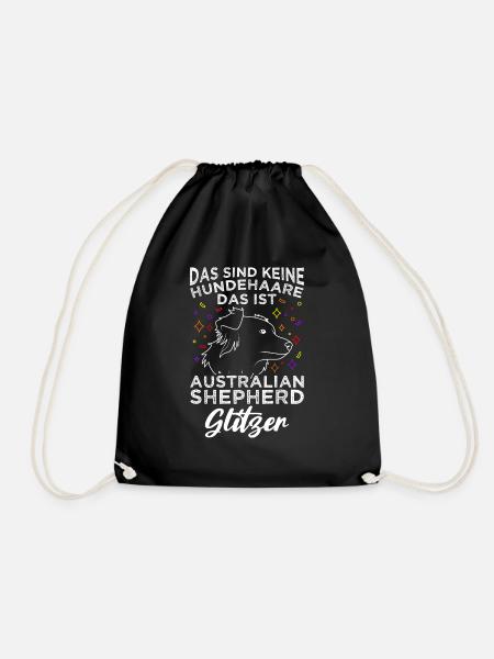 Das Sind Keine Hunde Haare Das Australian Shepherd - Turnbeutel - Schwarz