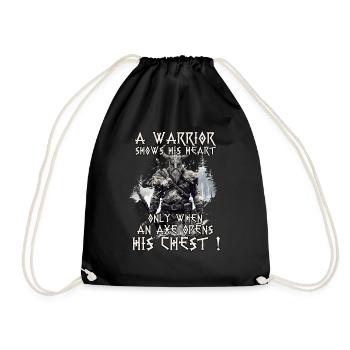 Wikinger Krieger Shirt Wahallas Krieger - Turnbeutel - Schwarz - Vorne