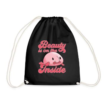 Blob fish - Drawstring Bag - black - Front