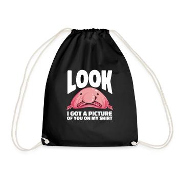 Blob fish - Drawstring Bag - black - Front