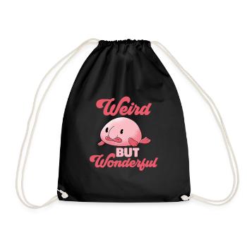 Blob fish - Drawstring Bag - black - Front