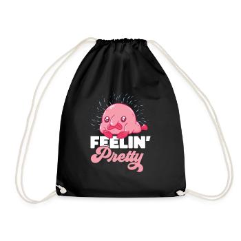 Blob fish - Drawstring Bag - black - Front