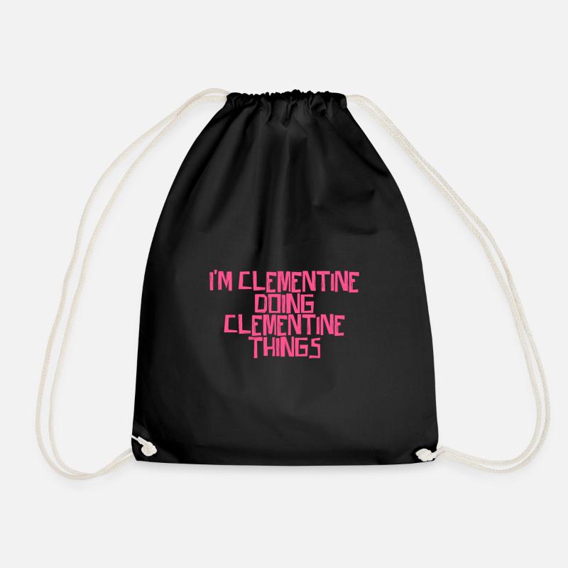 I'm Clementine doing Clementine things - Turnbeutel - Schwarz