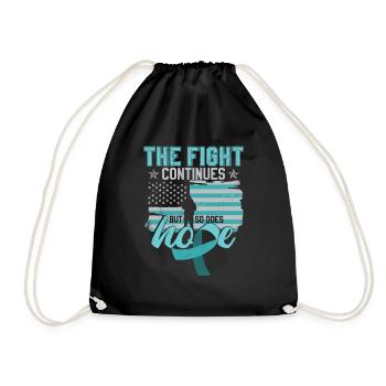 PTSD Fighter - Drawstring Bag - black - Front