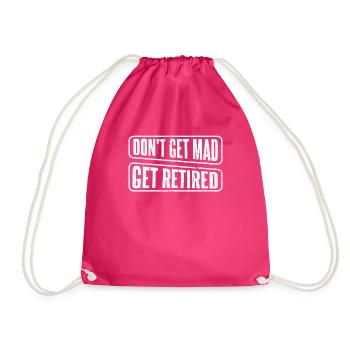 Rentner Rente Lustig - Turnbeutel - Fuchsia - Vorne