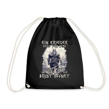 Ragnar Legendärer Krieger Wikinger Nordisch - Turnbeutel - Schwarz - Vorne
