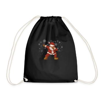 Noël Dabbing Père Noël Drôle de Noël Dab - Sac de sport léger - noir - Devant