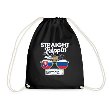 Straight Trippin' Slovakia Vacation Tour Travel - Turnbeutel - Schwarz - Vorne