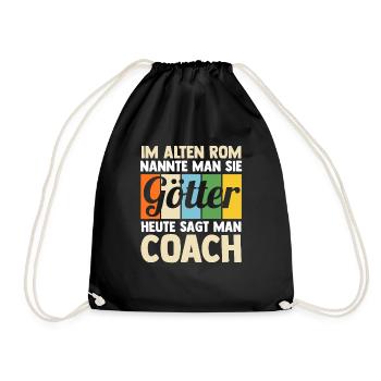 Mannschaft Trainer Und Coach - Turnbeutel - Schwarz - Vorne