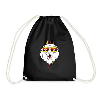 Uganda - Drawstring Bag - black - Front