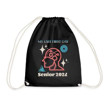 My Last First Day - Drawstring Bag - black - Front