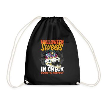 Bonbons d’Halloween en contrôle Respect diabétique - Sac de sport léger - noir - Devant