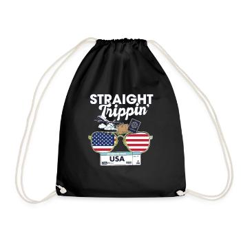 Straight Trippin' Usa Vacation Tour Travel Trip - Sac de sport léger - noir - Devant
